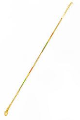 1,5 mm Colorful Stone Tennis Silver Bracelet, Classic Tennis Bracelet Cubic Zirconia